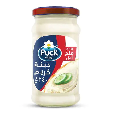 Puck Original Cheese Spread Low Salt Jar 240g