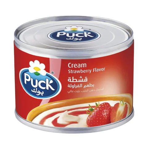 Puck Strawberry Flavored – Sterilized Analog Cream 170g